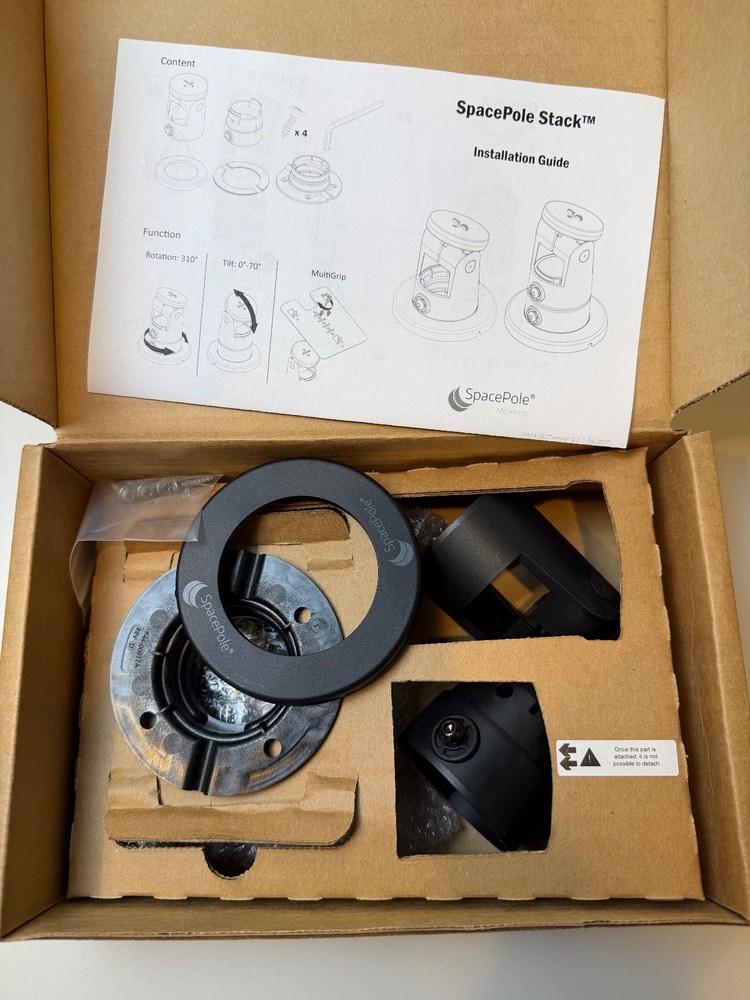 SPACEPOLE Stack Mount for Ingenico IPP320/350 Card Reader Mount ING-3501-S-MN-02