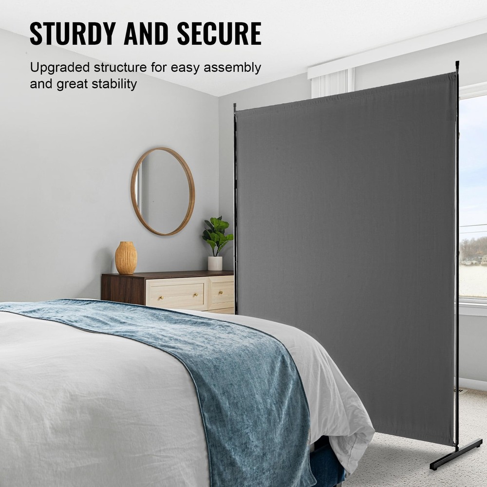Space Separator One-Panel Privacy Barrier 6FT Indoor Privacy Shield Segregation