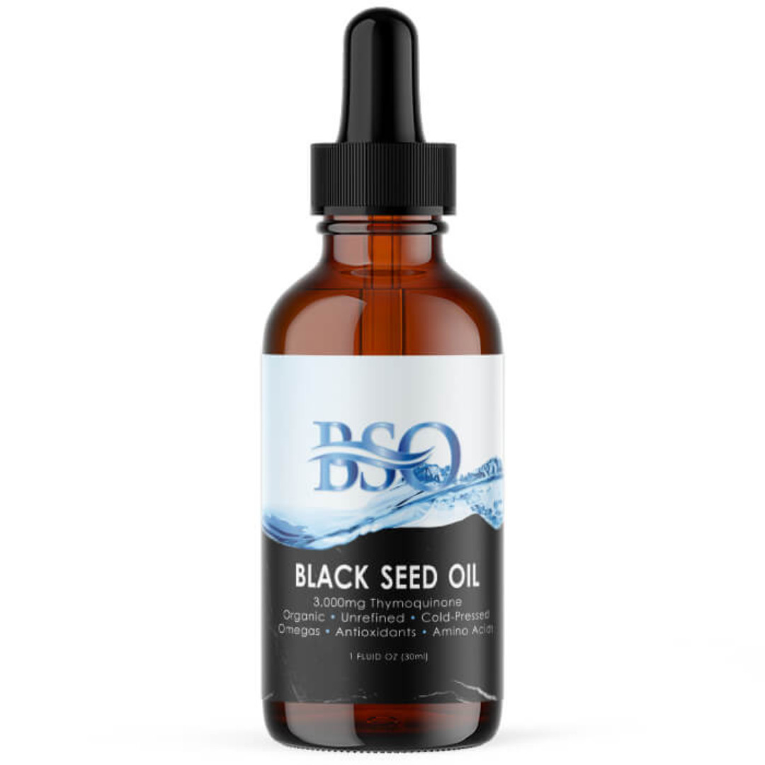 Black Seed Oil - Organic & Hexane Free. 3,000 mg Thymoquinone Per Bottle (5%)