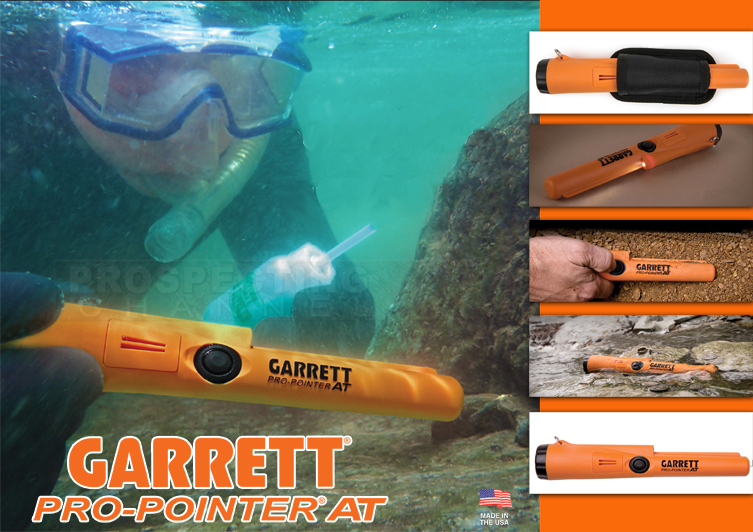 GARRETT AT GOLD WATER PROOF metal detector + AT PRO POINTER