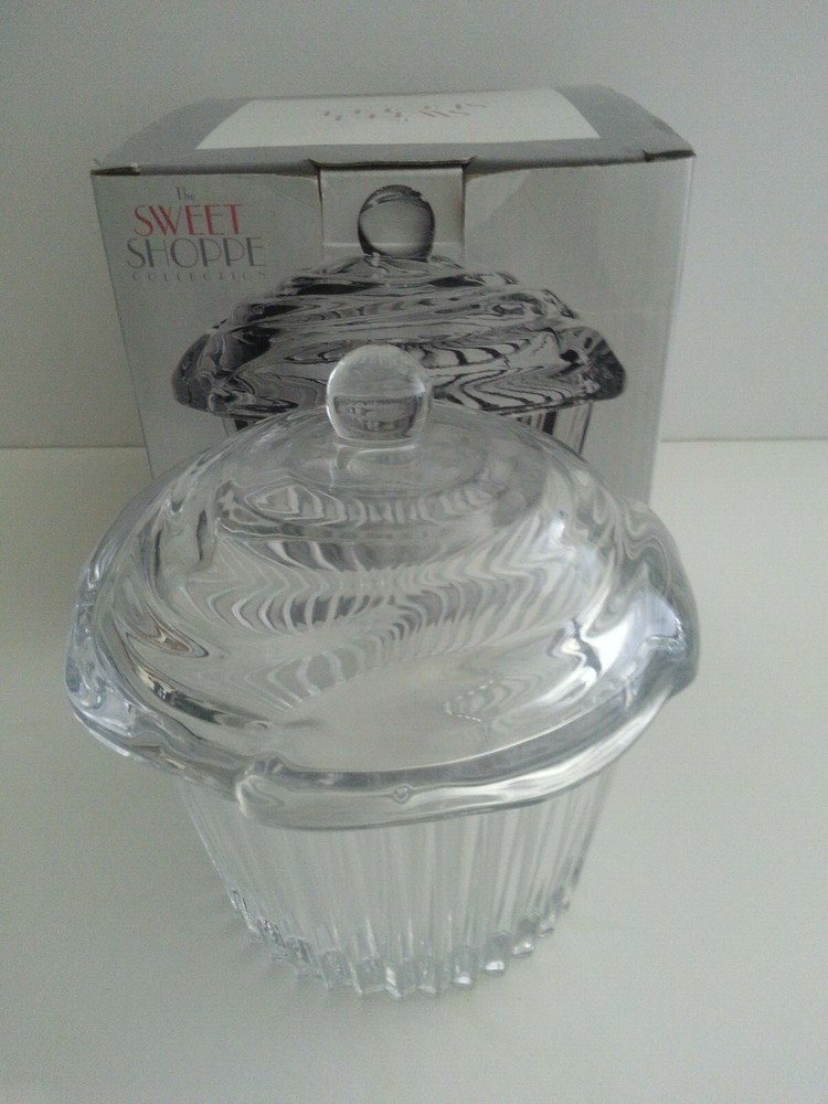 NEW Godinger 64601 Cupcake Covered Box - Crystal