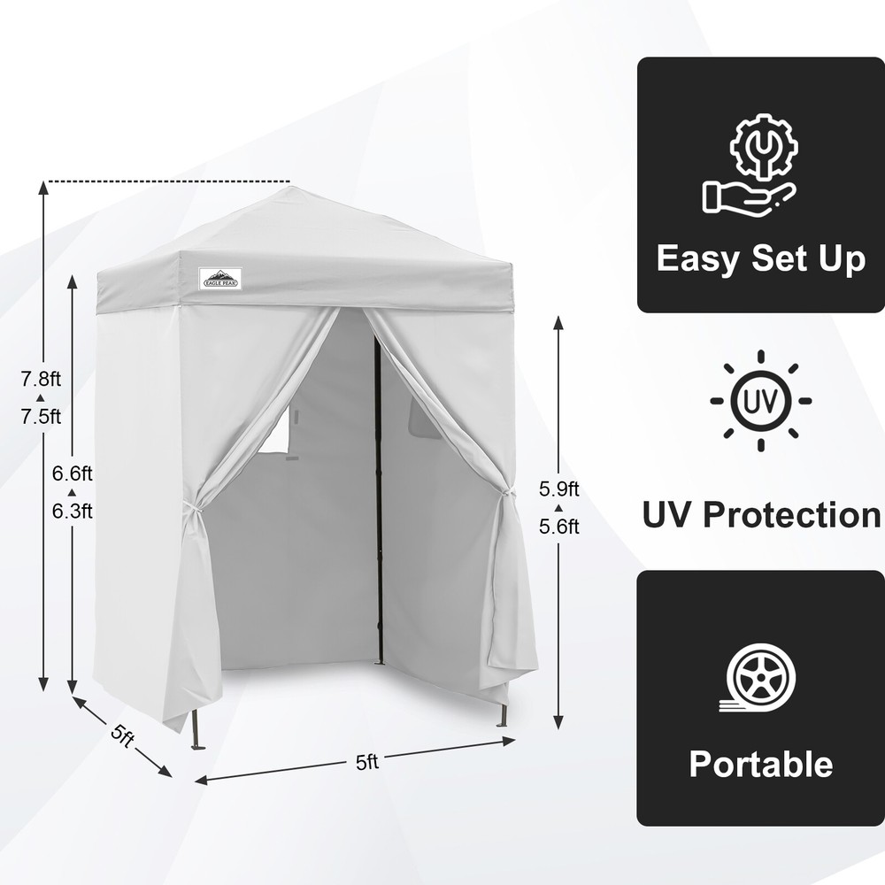 EAGLE PEAK Flex Ultra Compact 5x5 Pop-up Canopy Changing Room