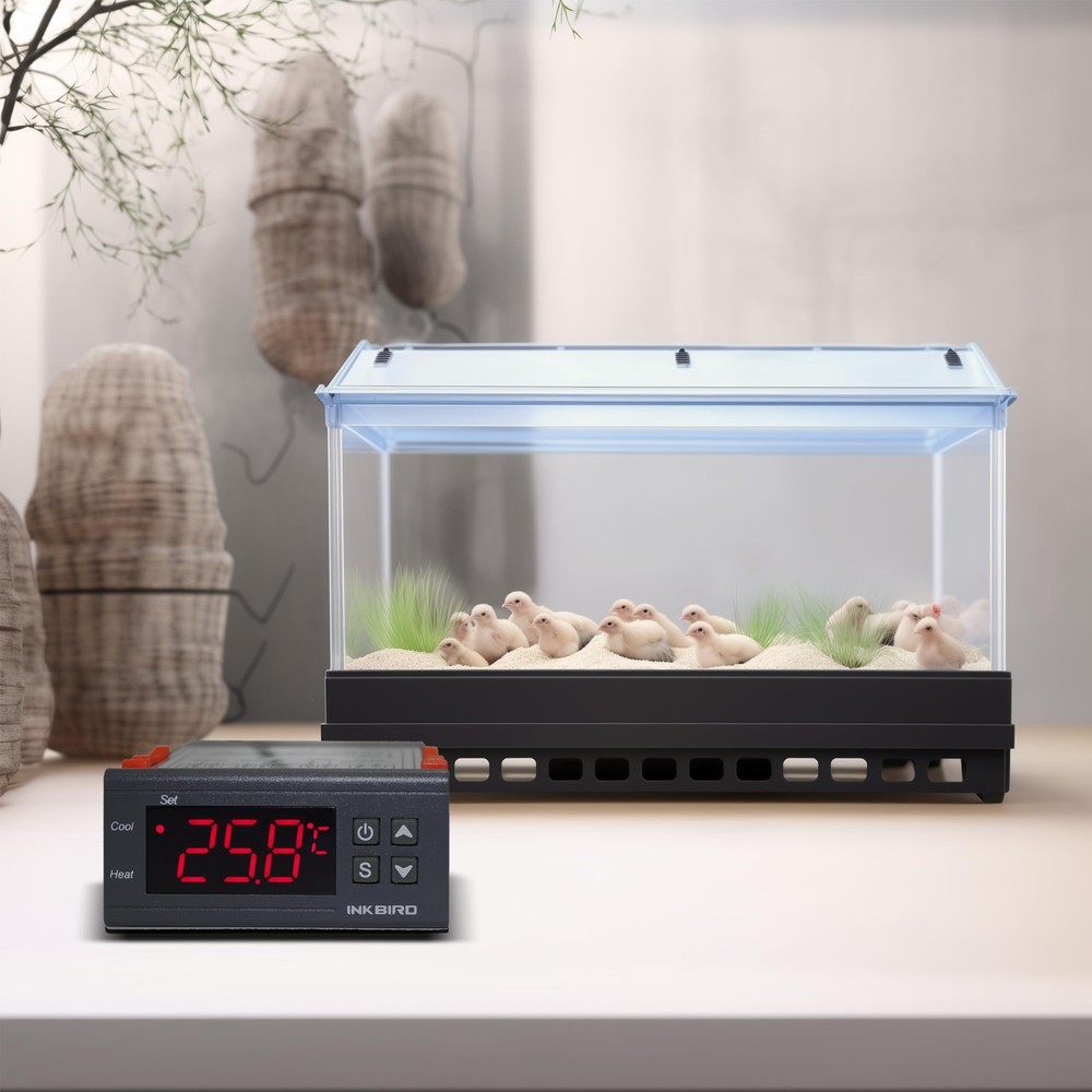 Inkbird All-Purpose Digital Temperature Controller Fahrenheit ITC-1000, Gray