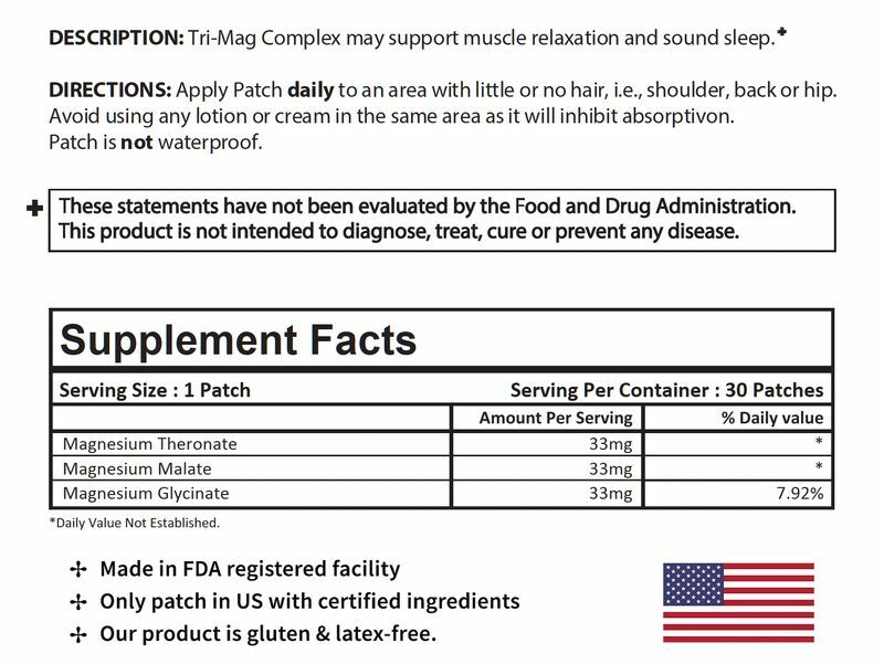 Tri-Mag Complex topical patch (30 day supply)