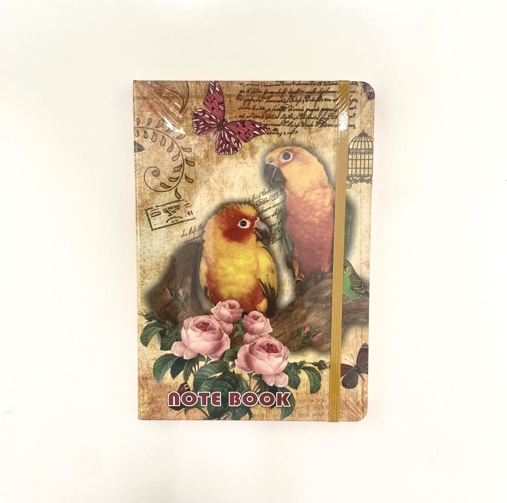 Notebook with CONURE PARROTS