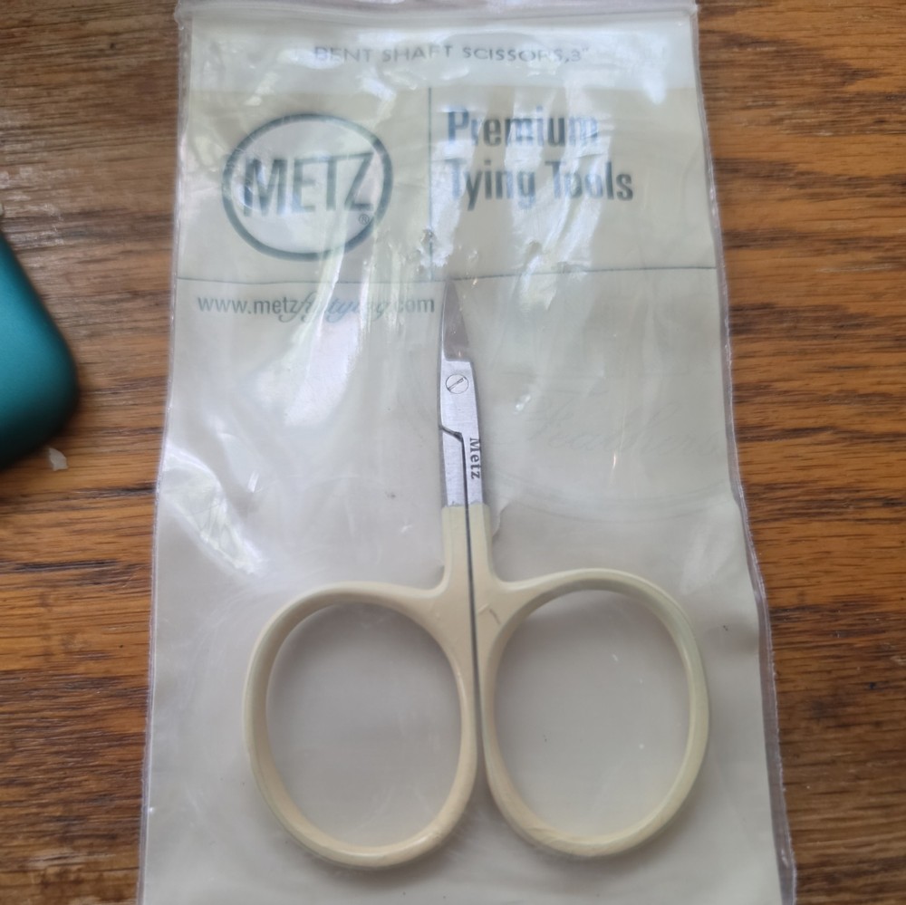 metz bent shaft fly tying scissors