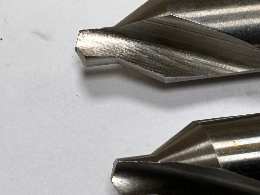 Qty 2, MSC #5, Cobalt Combo Drill & Countersinks, Plain, 2-3/4" OAL, Bright