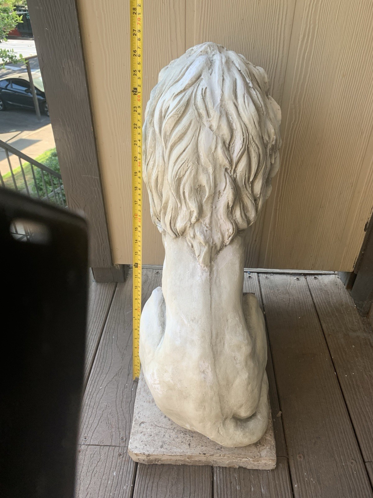 LATEX RUBBER MOLD + Fiberglass casing Large Lion H. 27” YKM-5084A Made In USA