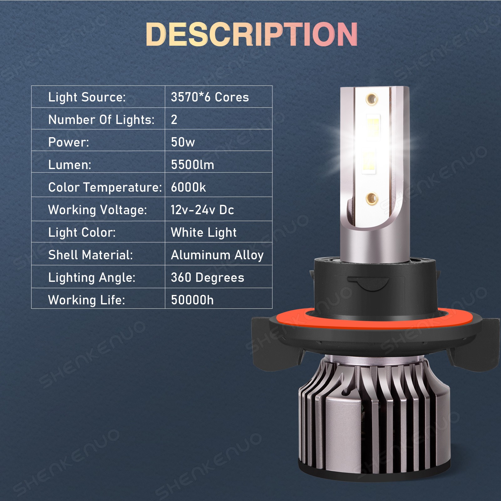 Pair Hi/Low Beam Bright LED LIGHT BULBS For SKI-DOO Gen4 pn 415130081 12v 100W