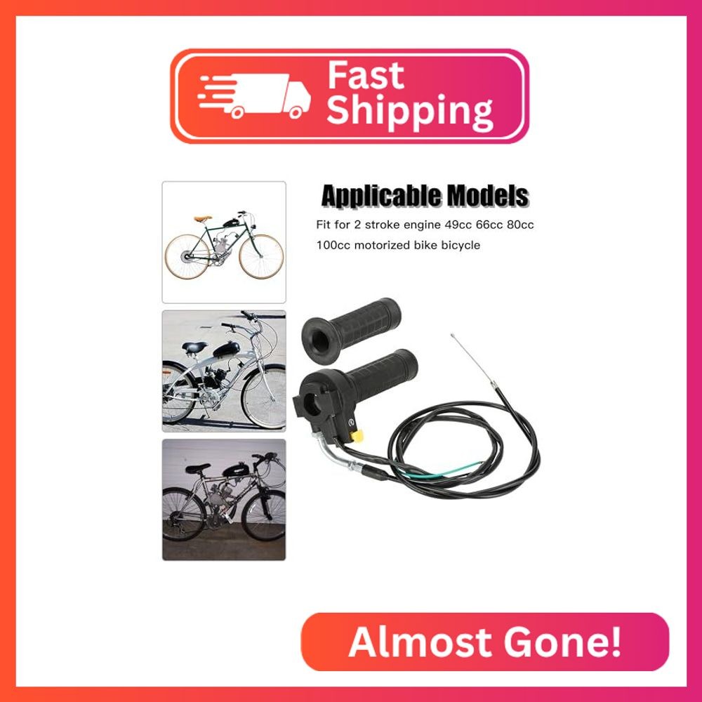 YOXUFA Throttle Cable Twist Throttle Handle Grip Assembly for 2 Stroke Engine 80