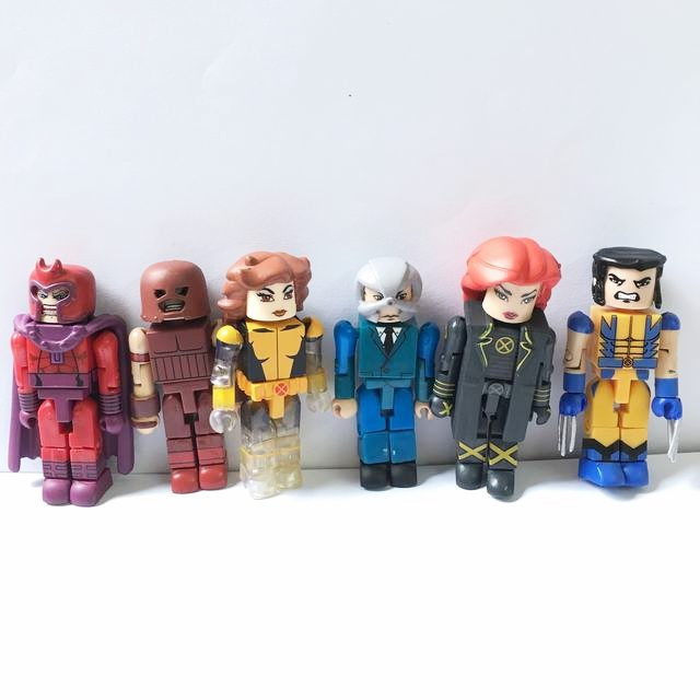 Lot 8PCS Marvel Universe Minimates Spider Man Wolverine Figures Kids Toy Random