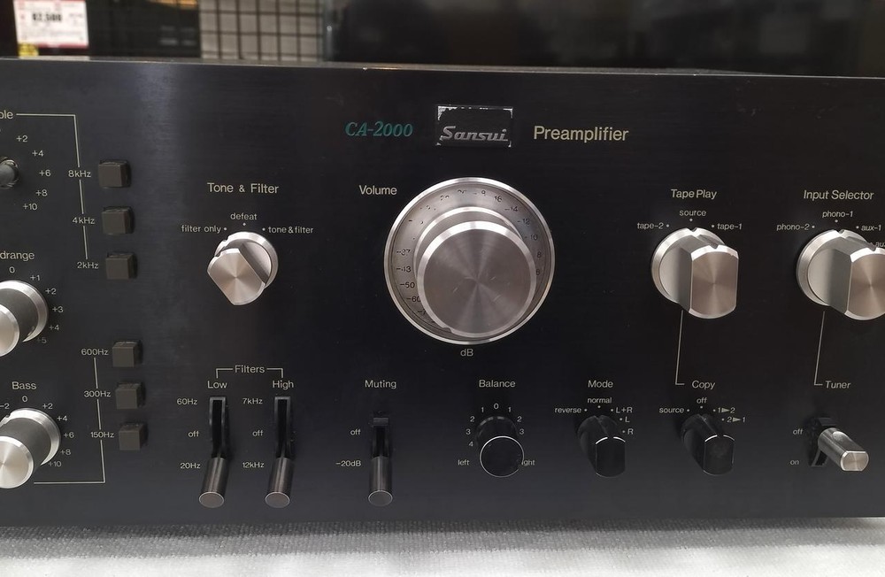 Sansui CA-2000 Stereo Preamplifier Transistor Tested Japan