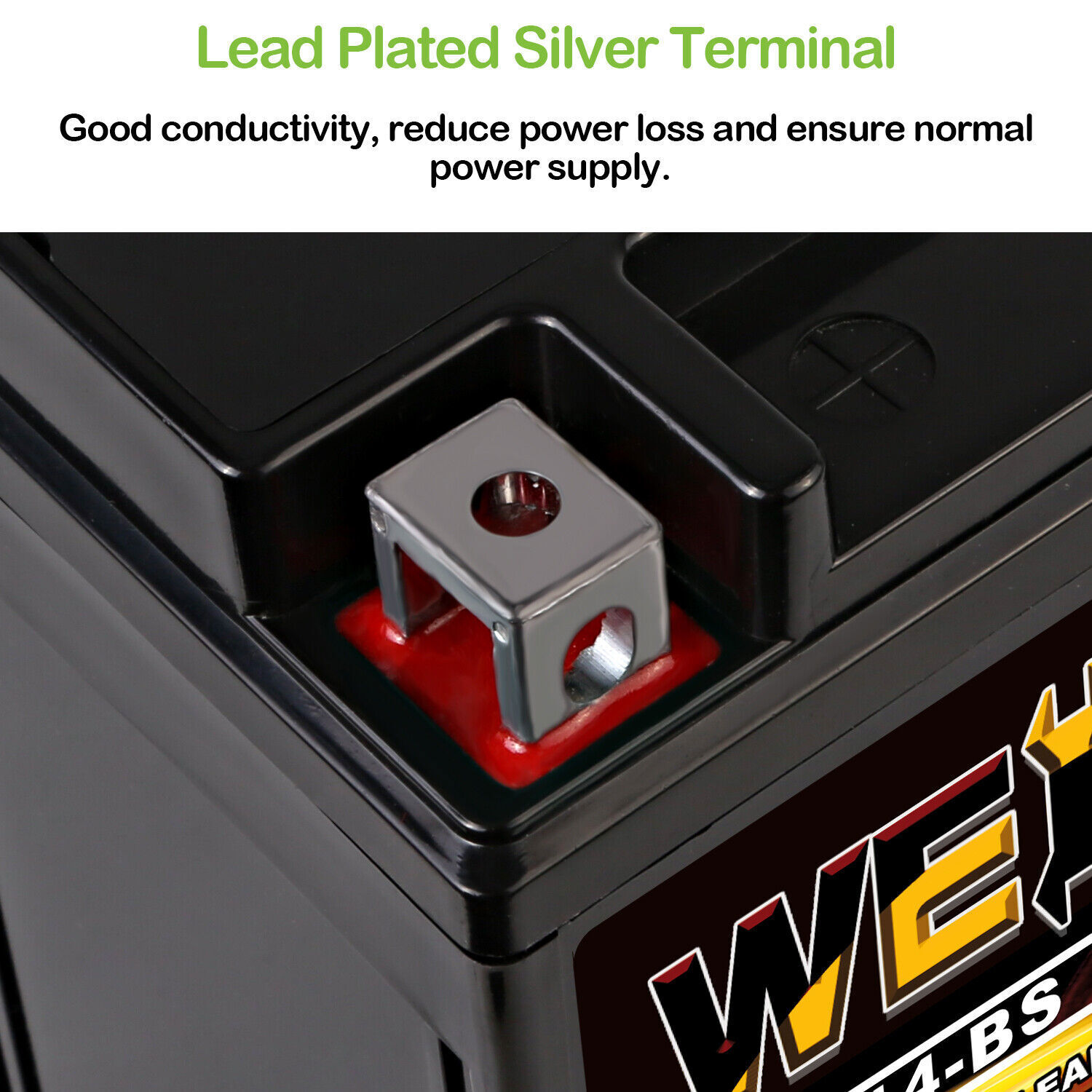 Weize YTX14-BS ATV Battery High Performance - Maintenance Free - Sealed ETX14 BS