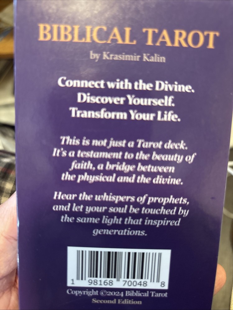 KRASIMIR KALIN Biblical Tarot 78 Cards & Study Guide