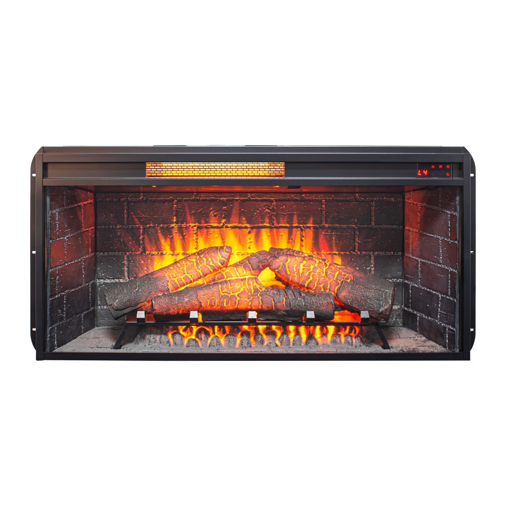 36" Infrared Electric Fireplace Insert w/ Touch Panel & Remote