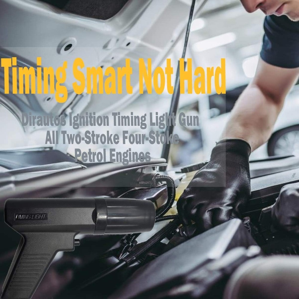 Engine Timing Light with Spark Plug Tester - Inductive Timing Light Gun