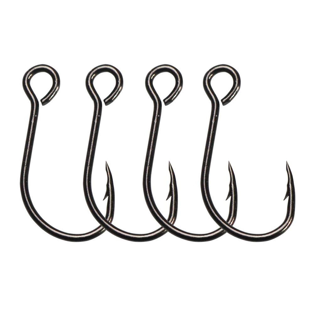 30pcs/Pack Inline Single Hooks Single Replacement Hooks for Fishing Baits Lur...
