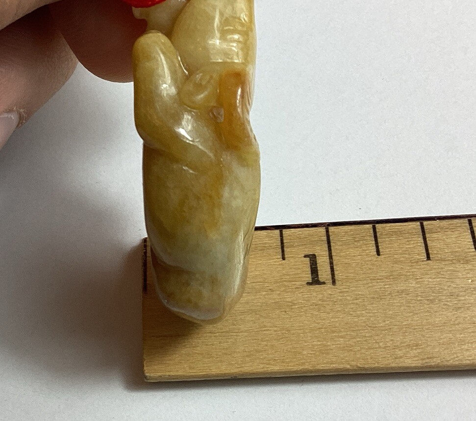 Brown 2 Sided Jadeite Ox Translucent Pendant
