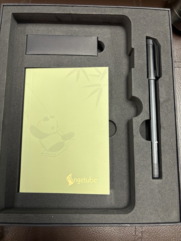 Angetube Smart Pen + Notebook Real-Time Sync For Notes & Drawing Black NIB