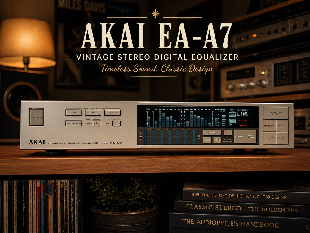 AKAI EA-A7 🌈RaRe🌈 Vintage Stereo Digial Equalizer