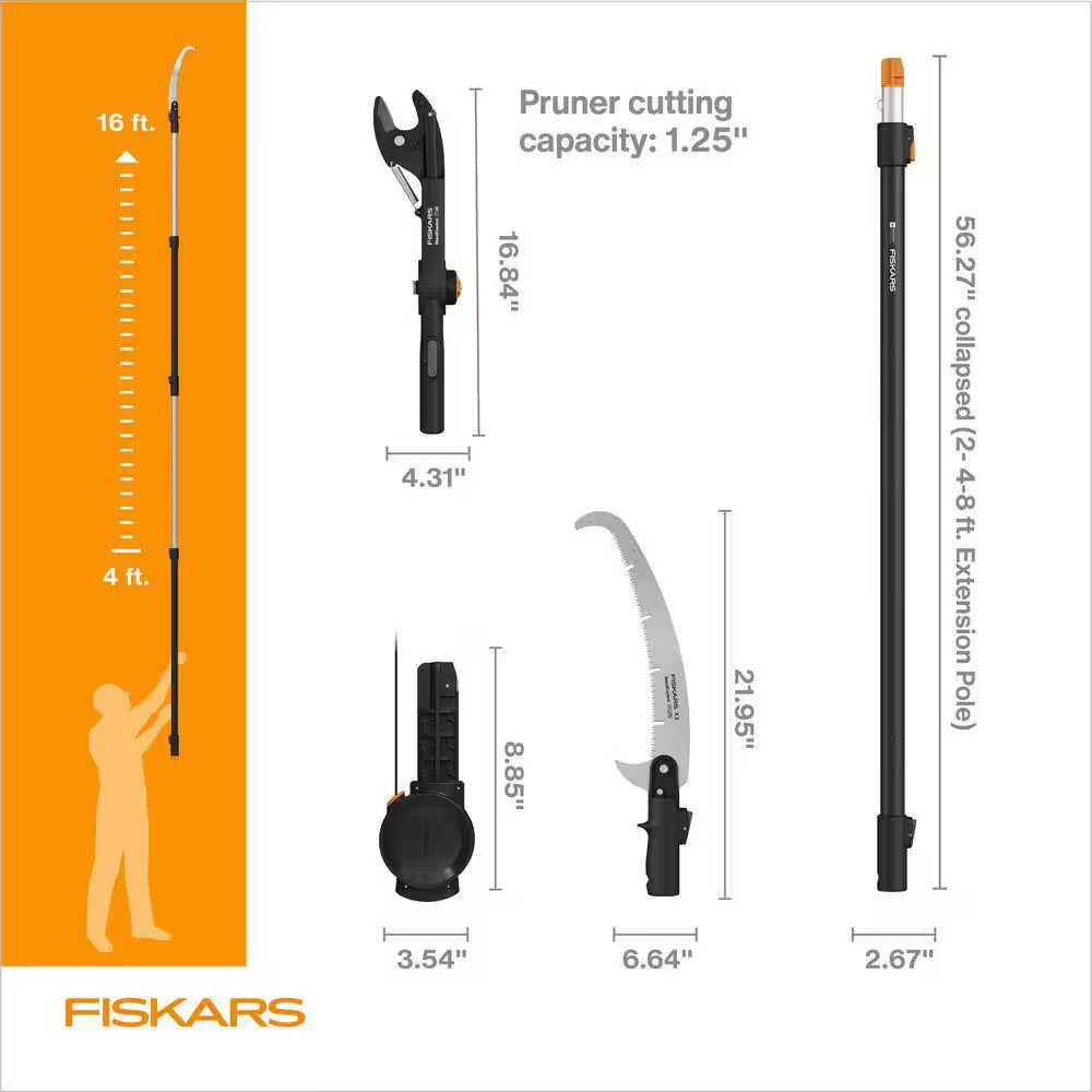 Xtend Control 15 In. X3 Saw Blade 16 Ft. Interchangeable Tree Pruner