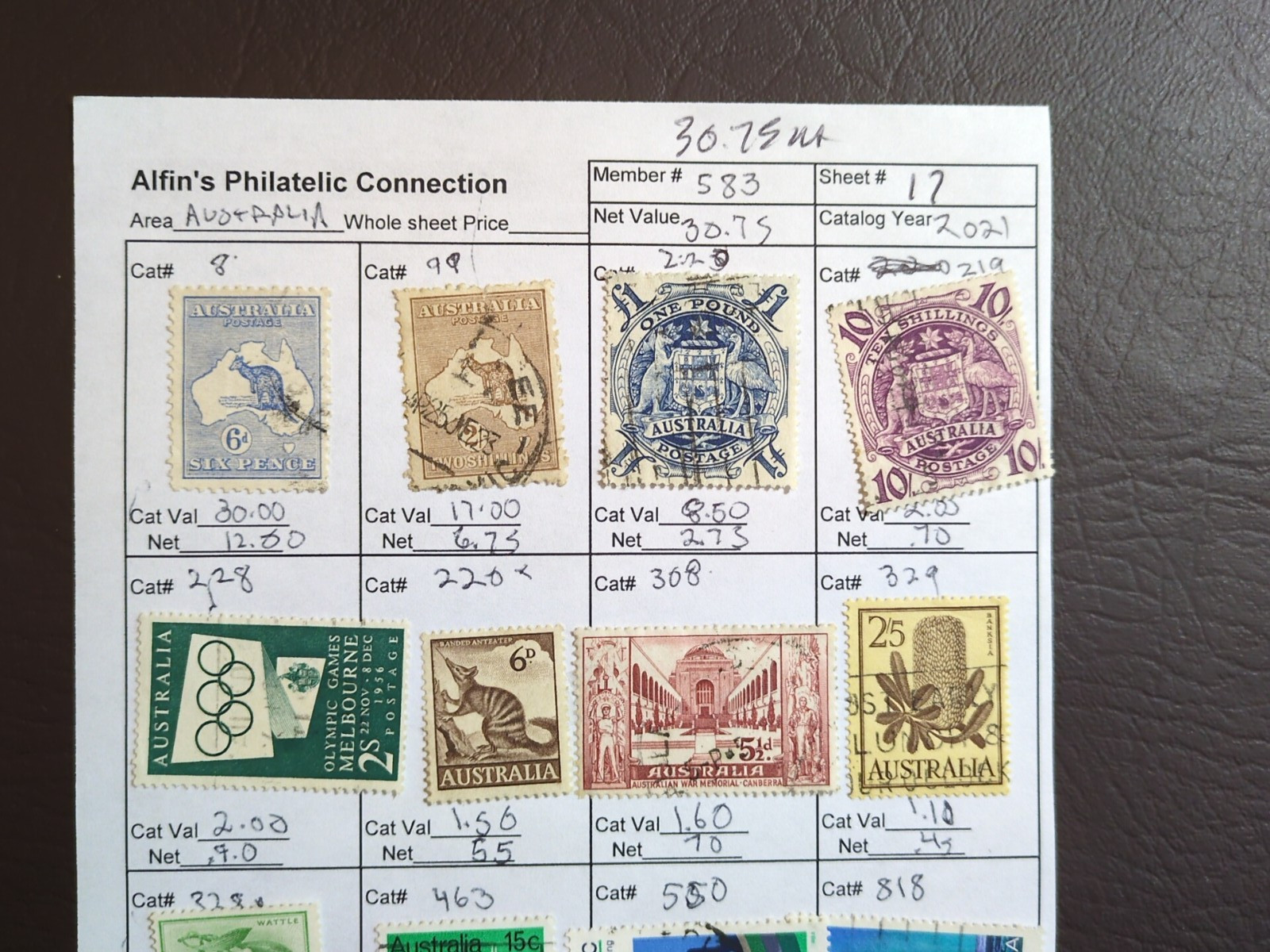 APC W5737 Australia used $150 scv on circuit sheets all identified