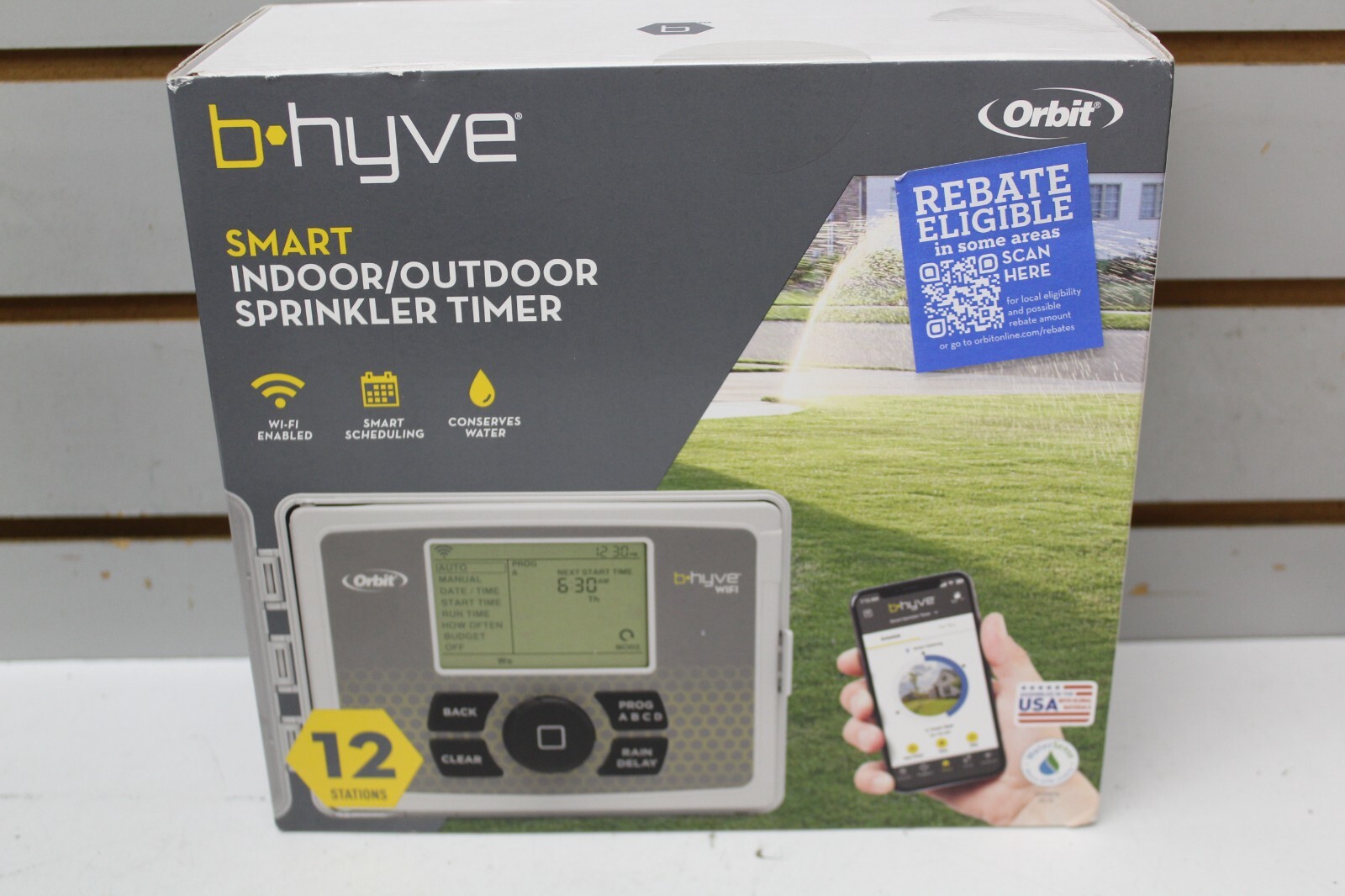 Orbit 57950 B-hyve Smart Indoor/Outdoor 12-Station WiFi Sprinkler System Control