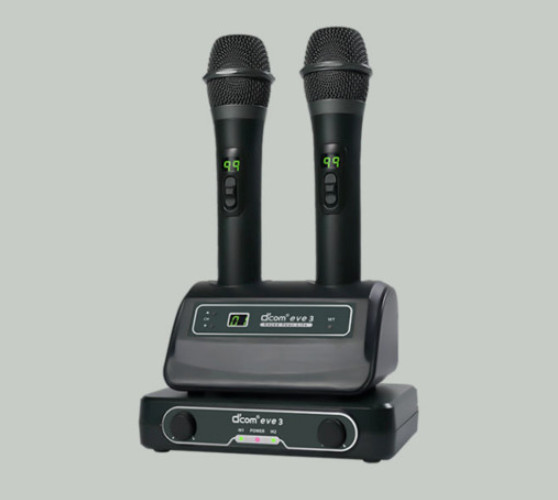 D'COM eve3 Professional Wireless Karaoke Microphone System Dcom Mic / Express