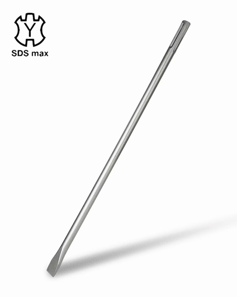 24" Extra Long SDS MAX Narrow Flat Chisel, Compatible with All SDS-Max Demoli...