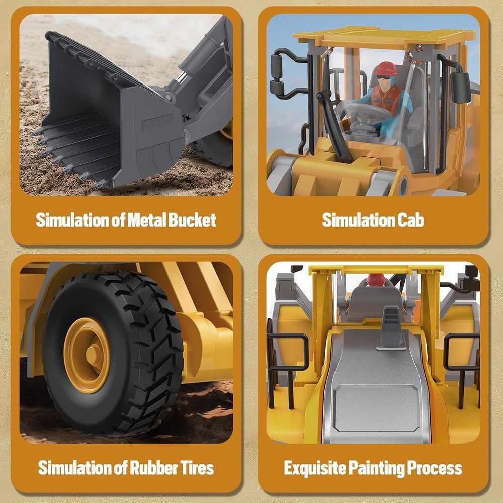 360 Rotation Remote Control Construction Truck