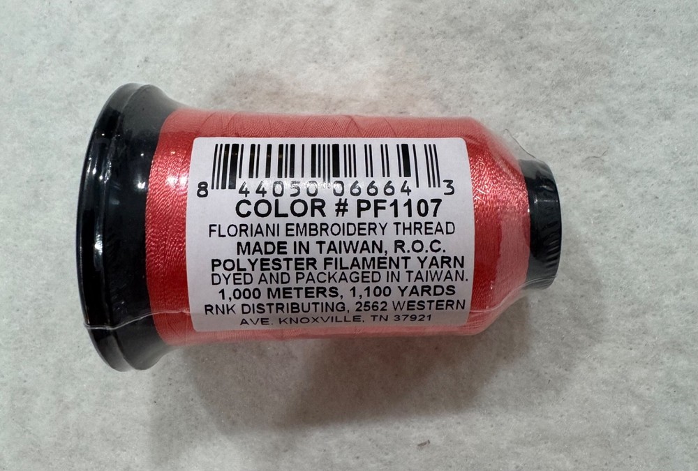Floriani Embroidery Thread 10 New Spools Polyester Multiple Colors