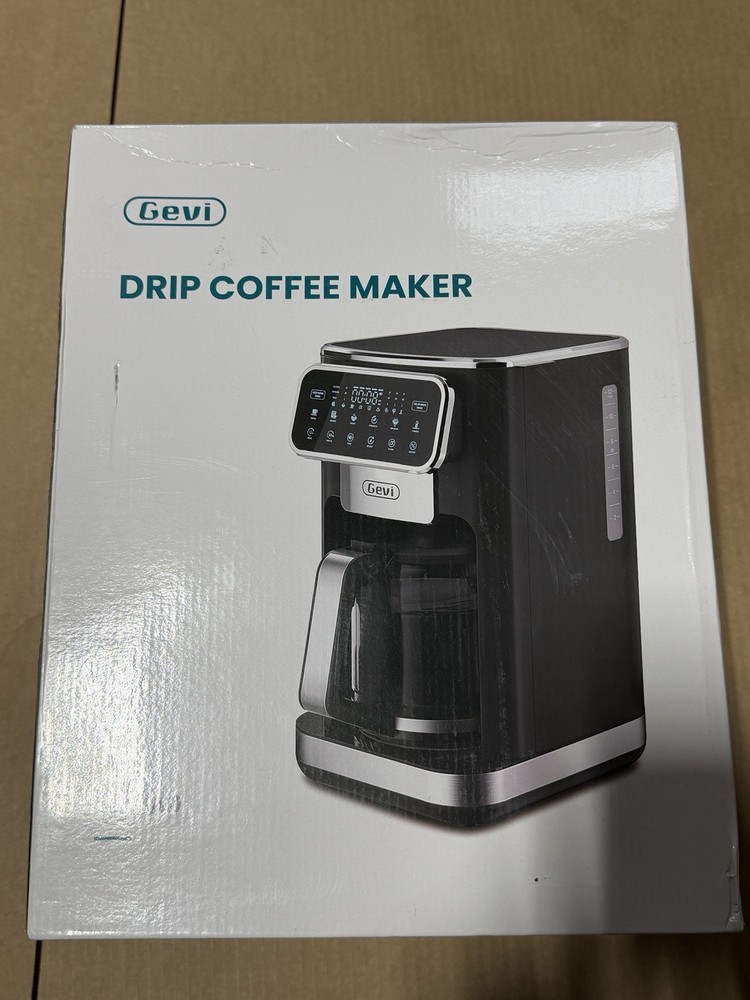Gevi 12-cup programmable drip coffee maker with touchscreen...