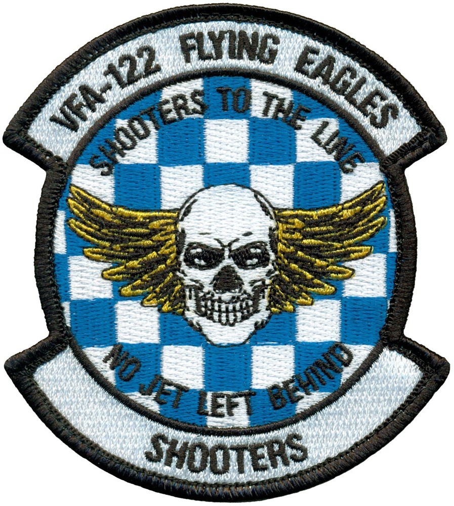 USN STRIKE FIGHTER SQUADRON 122 (VFA-122) SHOOTERS PATCH