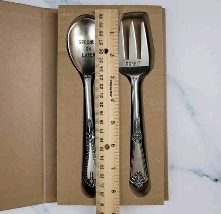Mudpie Circa Serving Spoon And Fork