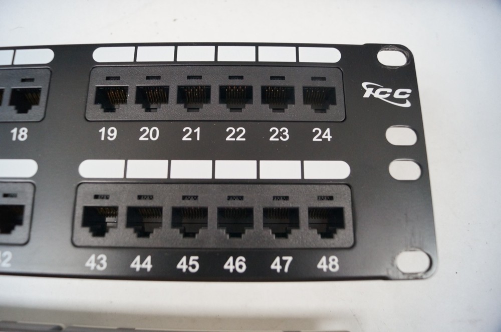LOT (3) ICC Lucent Cat5e Patch Pack 1100PSE Power Sum Panels WORKING B343