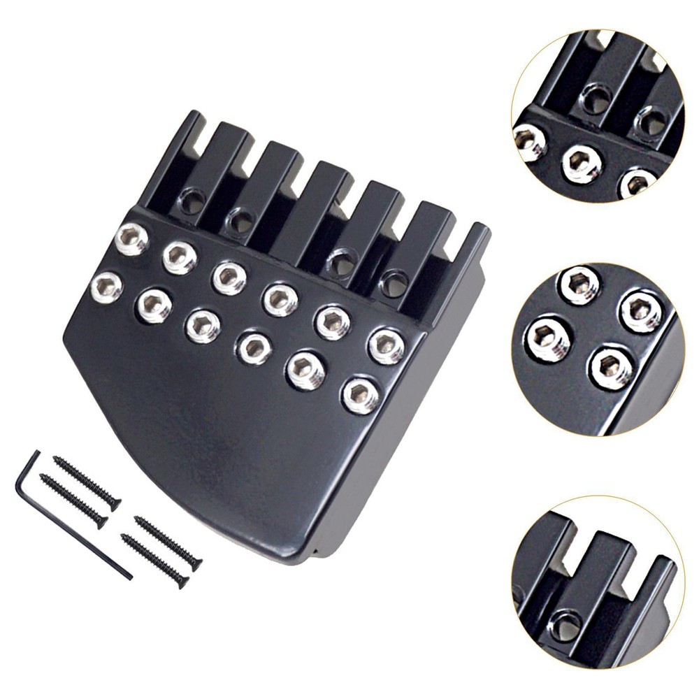 Headless Guitar Bridge Nut 6 String Guitar Locking Nut