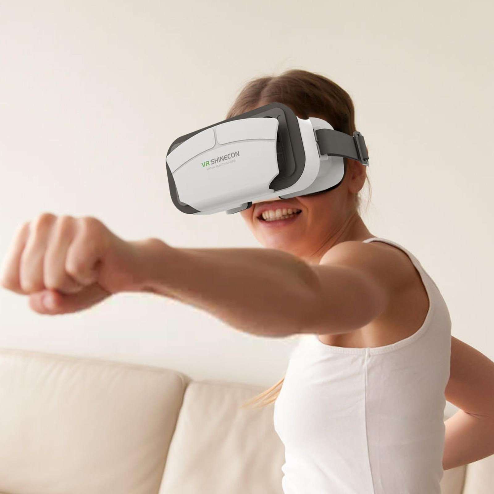 Phone VR Headset 3D Virtual Reality Glasses Goggles for Adults Watching Movies