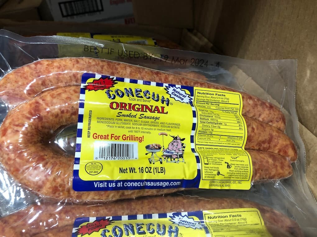 Conecuh Original Smoked Sausage 16 Oz (4 Pack)