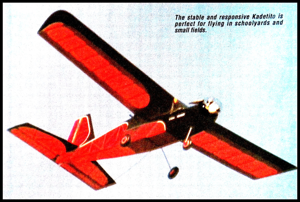 RC Plans and Patterns + instructions KADETITO ideal beginners model Wingspan 39"