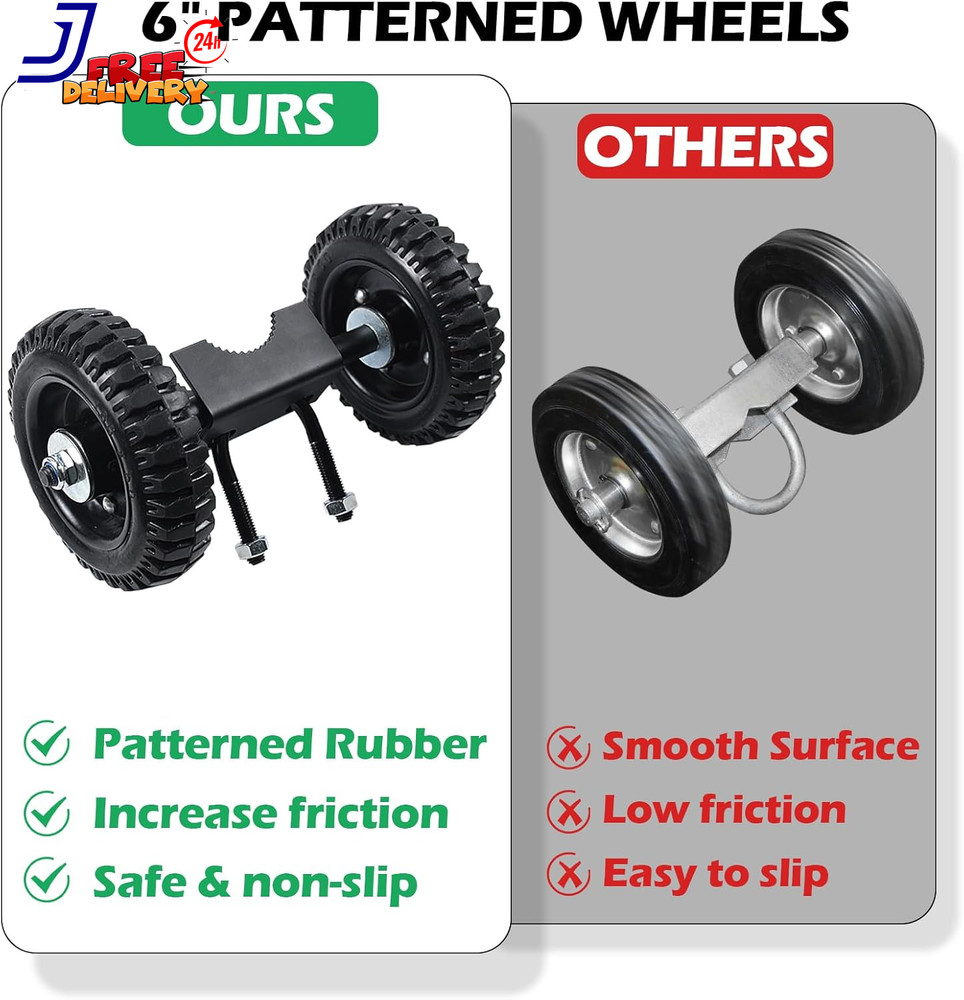 6" Wheels Rolling Gate Hardware Kit for Chain Link Gate Sliding Gate Hardware