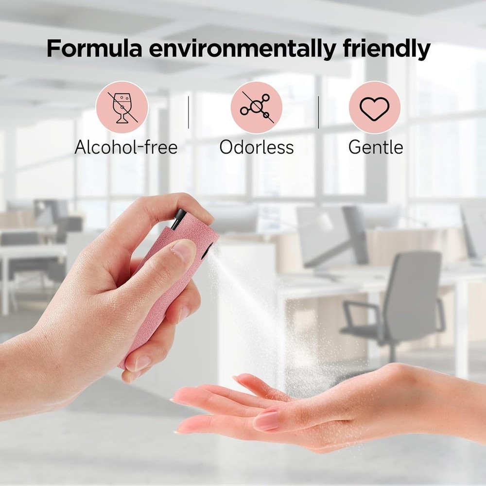 Lipstick-Sized Pink Screen Cleaner with Transparent Shell - Easy Carry Solution