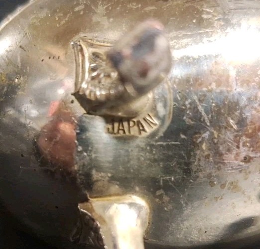 silver-plated sugar bowl