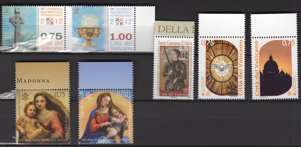 2012 Vaticano annata Cpl MNH