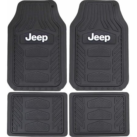 Jeep All Weather Pro Heavy Duty Rubber Floor Mats 4pc Set New