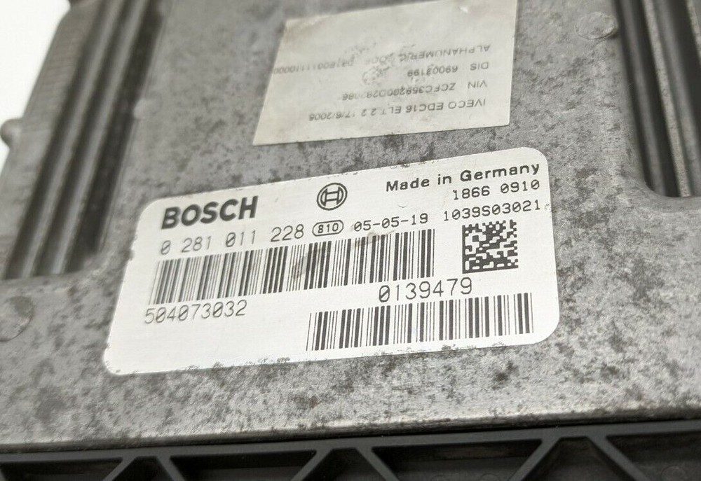 Iveco Daily Engine Control Unit 0281011228 504073032