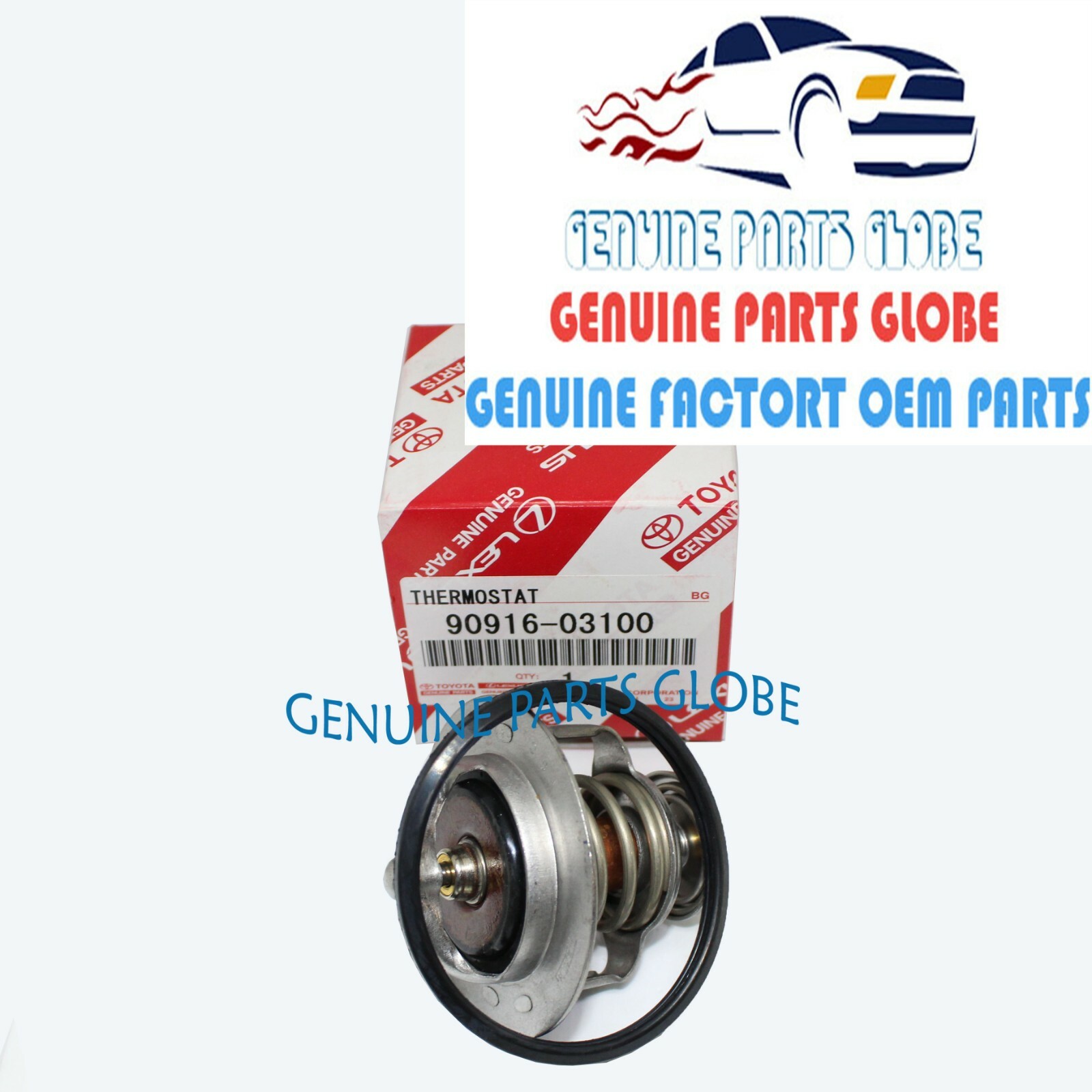 GENUINE TOYOTA 4RUNNER TUNDRA LEXUS GS430 SC430 V8 COOLANT THERMOSTAT W/GASKET