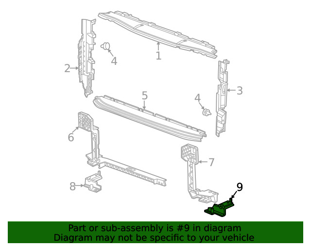 Genuine GM Lower Bracket 84868125