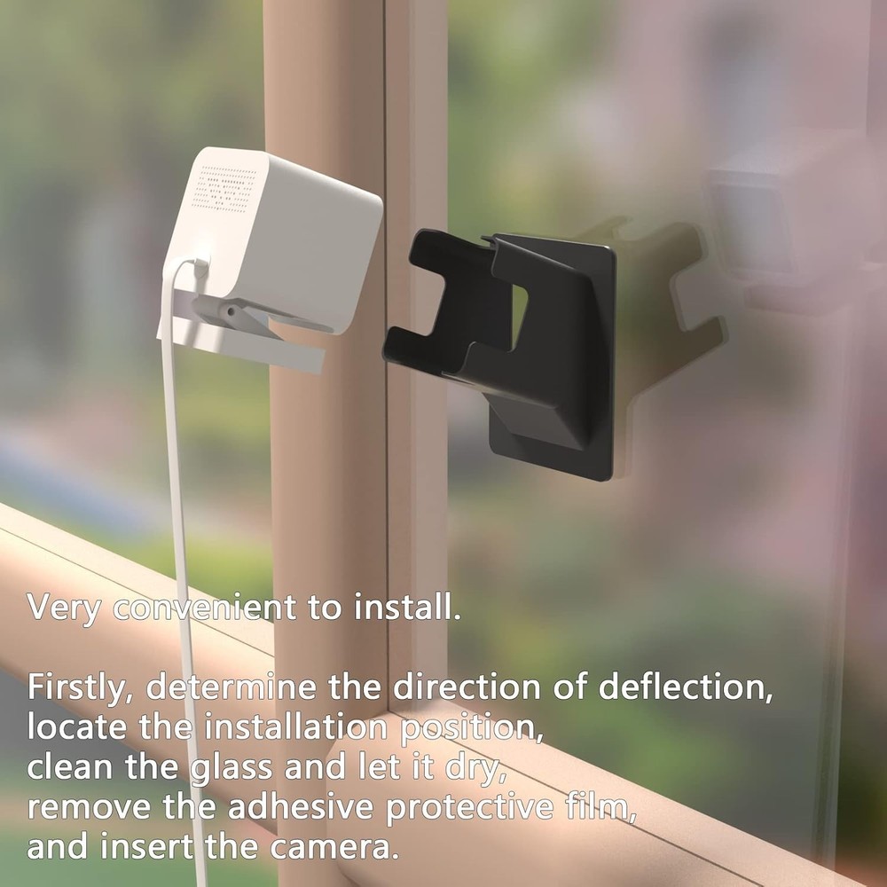 Transform Your Wyze Cam V3/V4 with 2 Pack Angled Window Mount - Easy Setup
