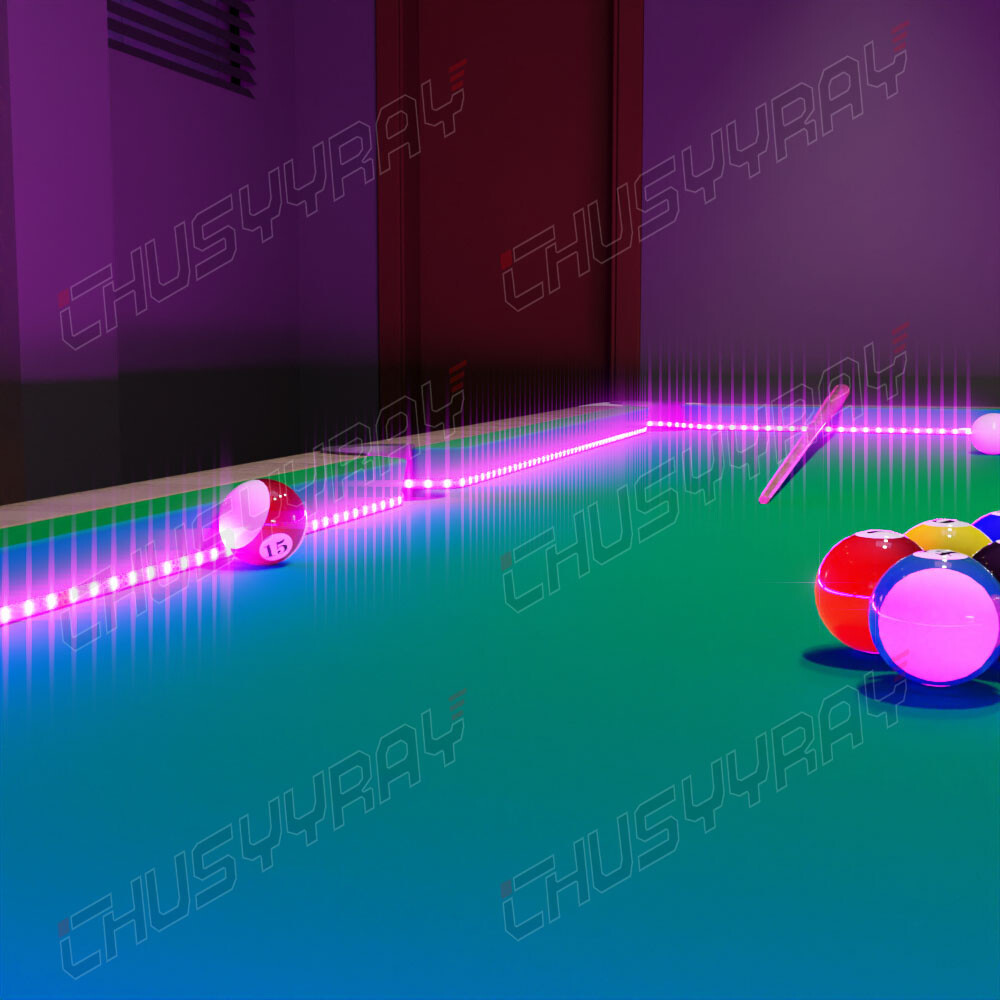 RGB LED Pool & Billiard Table Lighting KIT - light your pool table Felt - BRIGHT