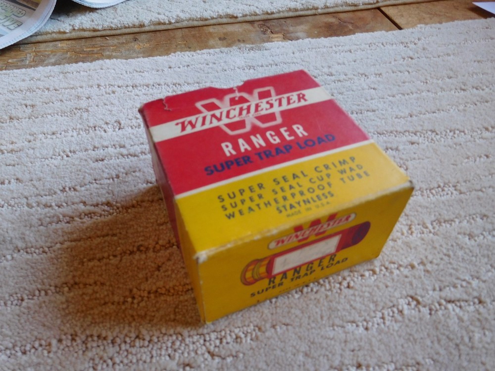 Winchester Ranger 12 ga. Shotgun Shell Box, empty,